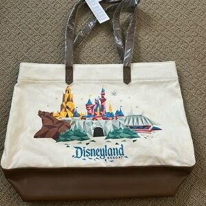 Disneyland Starbucks canvas tote bag